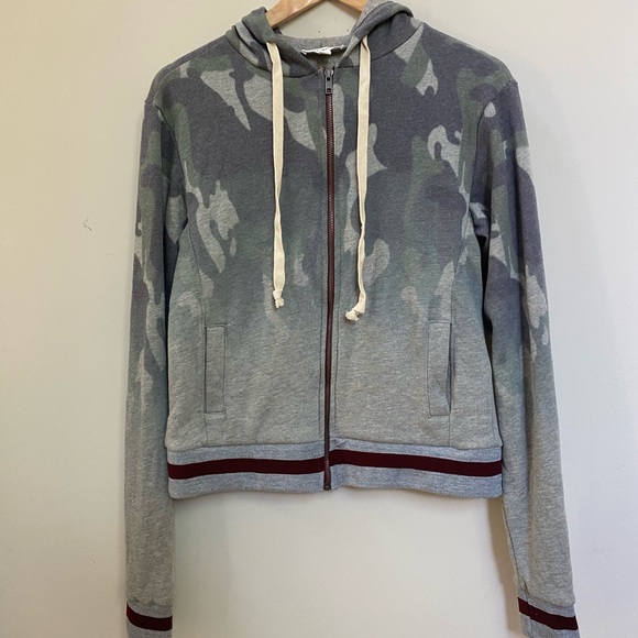 Dance & Marvel Full Zip Hoodie Jacket Camo Ombré Size Small - Picture 1 of 6